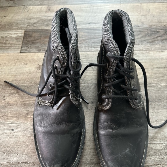 Steve Madden Men’s Size 10 Black Leather Lace Up Neptoon Combat Boots - Picture 4 of 6